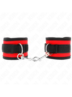 Kink - Nylon Bind Hook&Loop Wrist Restraints Red-Black Model 2 Adjustable 18-35 Cm X 6 Cm