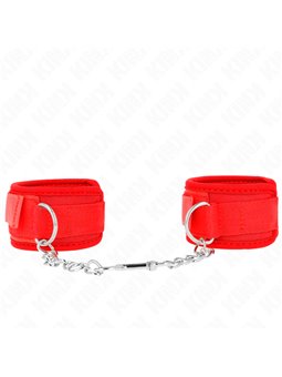 Kink - Polsini in Neoprene Rosso con Velcro 42x5 Cm