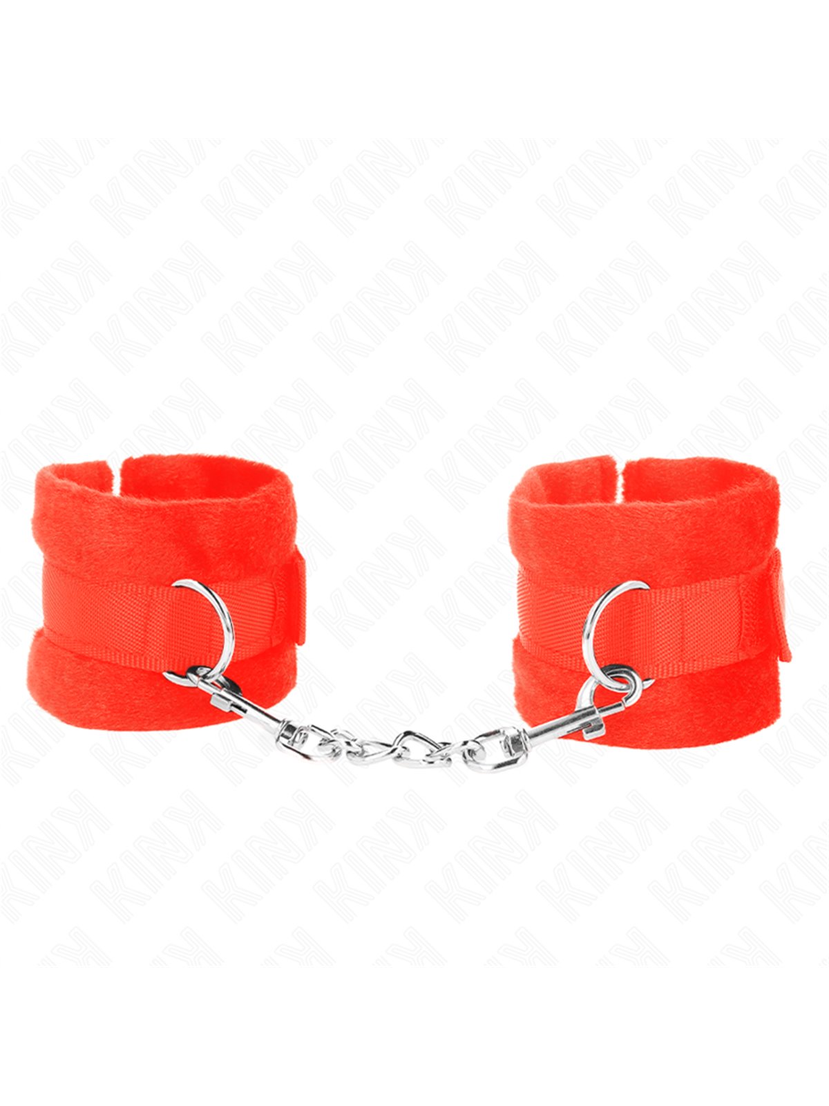 Kink - Polsini Rossi per Principianti con Pelliccia Interna 30x7 Cm