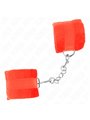 Kink - Polsini Rossi per Principianti con Pelliccia Interna 30x7 Cm