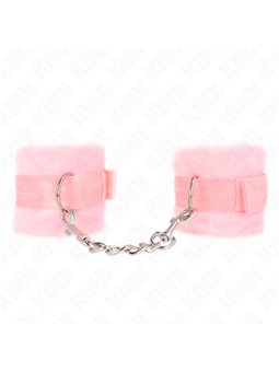 Kink - Beginner Fur Hand Cuffs Pink 30 X 7 Cm