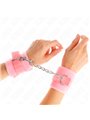 Kink - Beginner Fur Hand Cuffs Pink 30 X 7 Cm