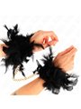 Kink - Feather Hand Cuffs With Gold Chain Model 1
