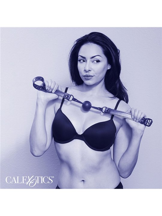Calexotics Nocturnal - Bavaglio con Palla 3,75 Cm in Silicone Nero