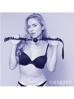Calexotics Nocturnal - Bavaglio con Palla 3,75 Cm in Silicone Nero