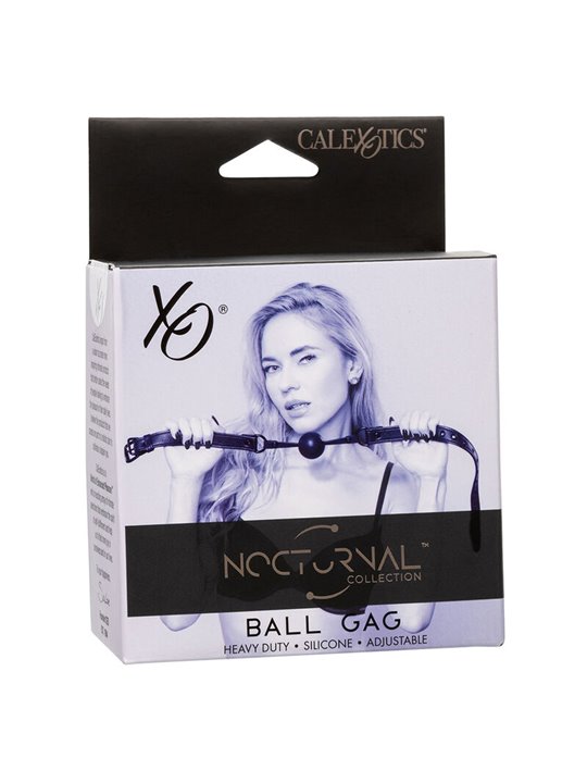 Calexotics Nocturnal - Bavaglio con Palla 3,75 Cm in Silicone Nero