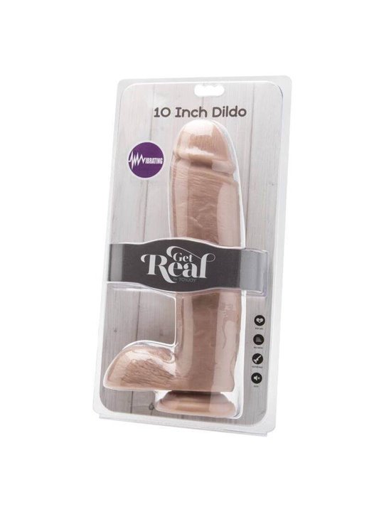 Toyjoy - Vibratore Realistico Maxi Vaginale Dildo 10 Inch W.Balls Vibrator
