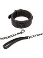 Calexotics Nocturnal - Collare con Guinzaglio in Pelle Vegana Nero