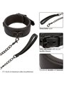 Calexotics Nocturnal - Collare con Guinzaglio in Pelle Vegana Nero