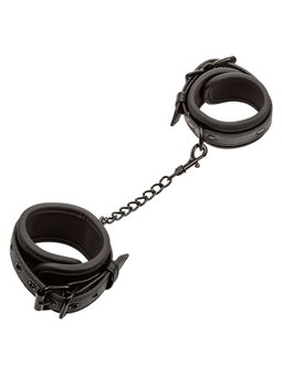 Calexotics - Nocturnal Leather Wrist Cuffs Adjustable Black