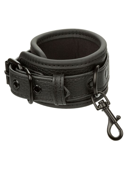 Calexotics Nocturnal - Polsini in Pelle Vegana Nera Regolabili 24,25 Cm