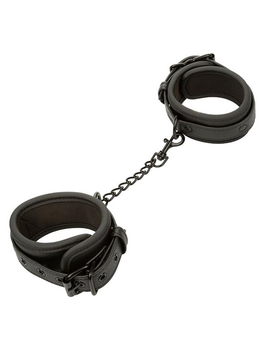 Calexotics Nocturnal - Polsini in Pelle Vegana Nera Regolabili 29,25 Cm