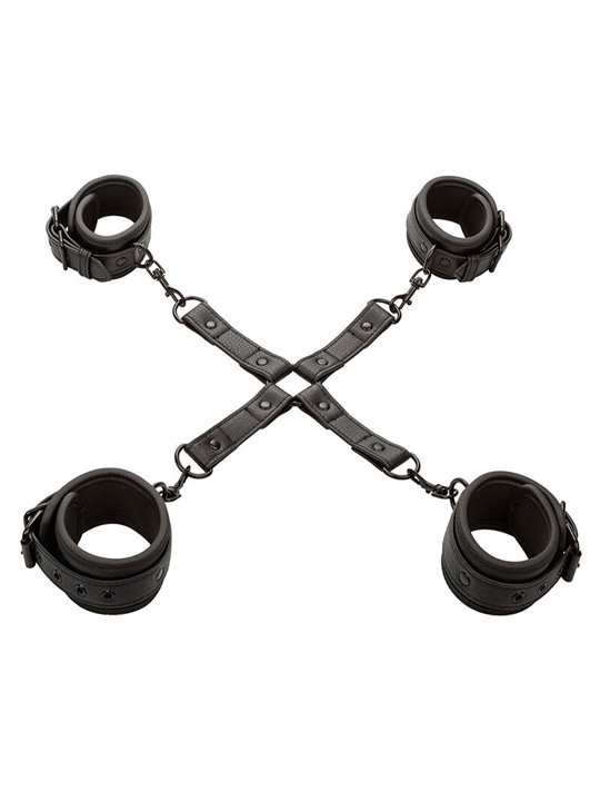 Calexotics - Nocturnal Hog Tie Connector Cuero Ajustable Black
