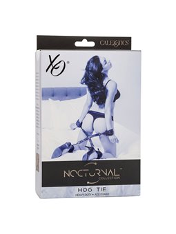 Calexotics - Nocturnal Hog Tie Connector Cuero Ajustable Black