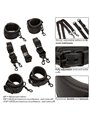 Calexotics - Nocturnal Bed Restraints Leather Adjustable Black