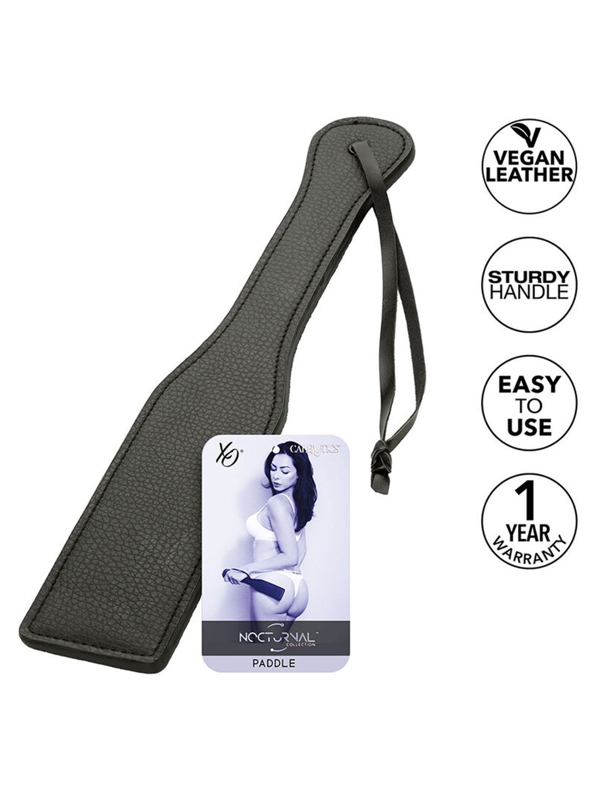 Calexotics - Nocturnal Paddle Leather Black