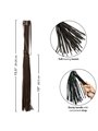 Calexotics Nocturnal - Frusta con Nappe in Pelle Vegana Nera 39,25 Cm