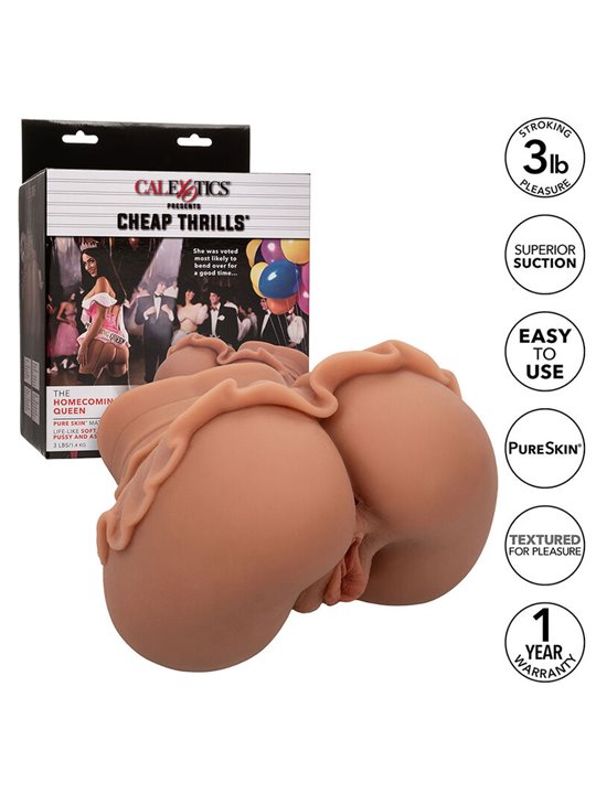 Calexotics - The Homecoming Queen Double Realistic Masturbator Caramel