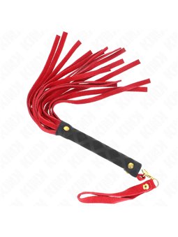 Kink - Mini Frusta in Camoscio Rosso 30 Cm