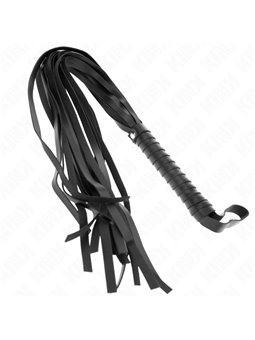 Kink - Frusta Nera Manico Corto Coda Lunga 70 Cm