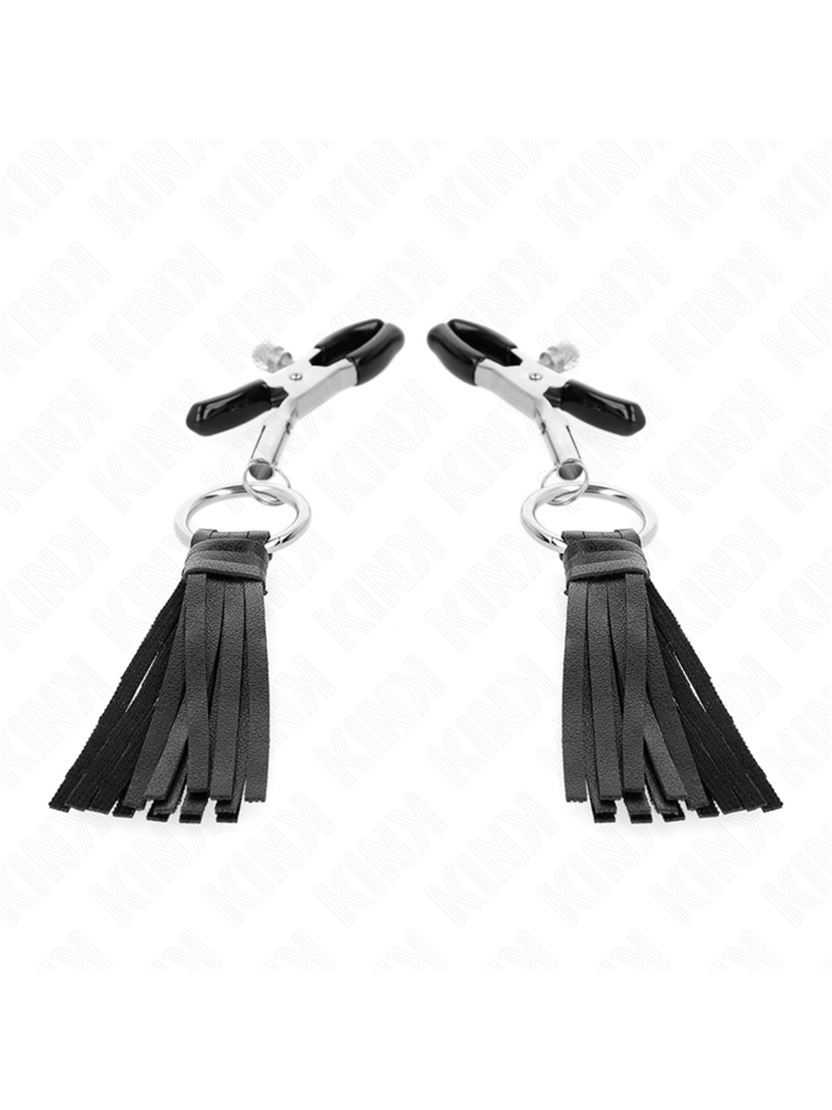 Kink - Leatherette Tassel Nipple Clamps 6 Cm