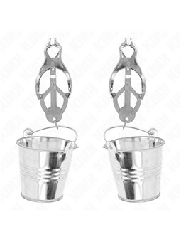 Kink - Pinze per Capezzoli con Secchielli Argento