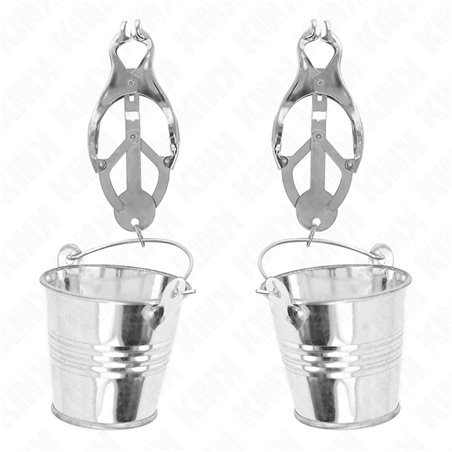 Kink - Pinze per Capezzoli con Secchielli Argento