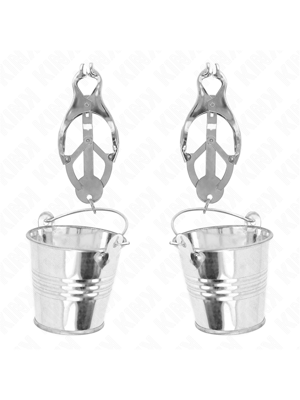 Kink - Pinze per Capezzoli con Secchielli Argento
