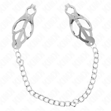 Kink - Pinze per Capezzoli con Catena Argento 30 Cm