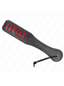 Kink - Pagaia ad Angolo Tondo con Scritta Rossa XOXO 32 x 6 Cm