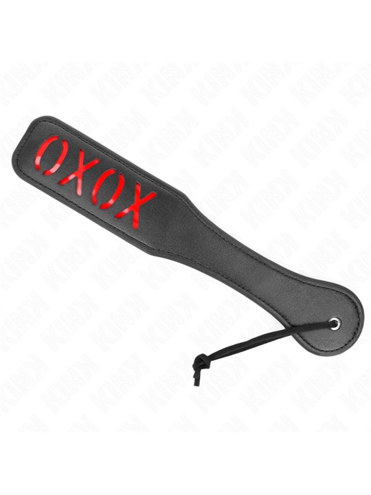 Kink - Pagaia ad Angolo Tondo con Scritta Rossa XOXO 32 x 6 Cm
