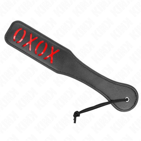 Kink - Pagaia ad Angolo Tondo con Scritta Rossa XOXO 32 x 6 Cm