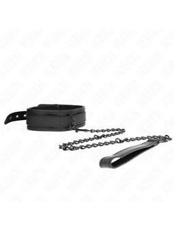 Kink - Neoprene Bondage Collar Model 1 With Belt 78 Cm Adjustable 37.5 X 49.5 Cm