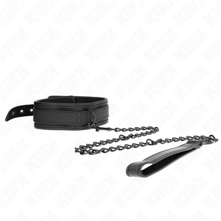 Kink - Collare con Guinzaglio 78 Cm in Neoprene 37,5 x 49,5 Cm Mod. 1