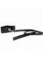 Kink - Necklace With Leash 116 Cm With Silver Studs Model 4 Black Adjustable 40-48 Cm X 6 Cm