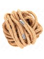 Kink - Corda di Canapa per Bondage con Terminale in Metallo 5 Metri