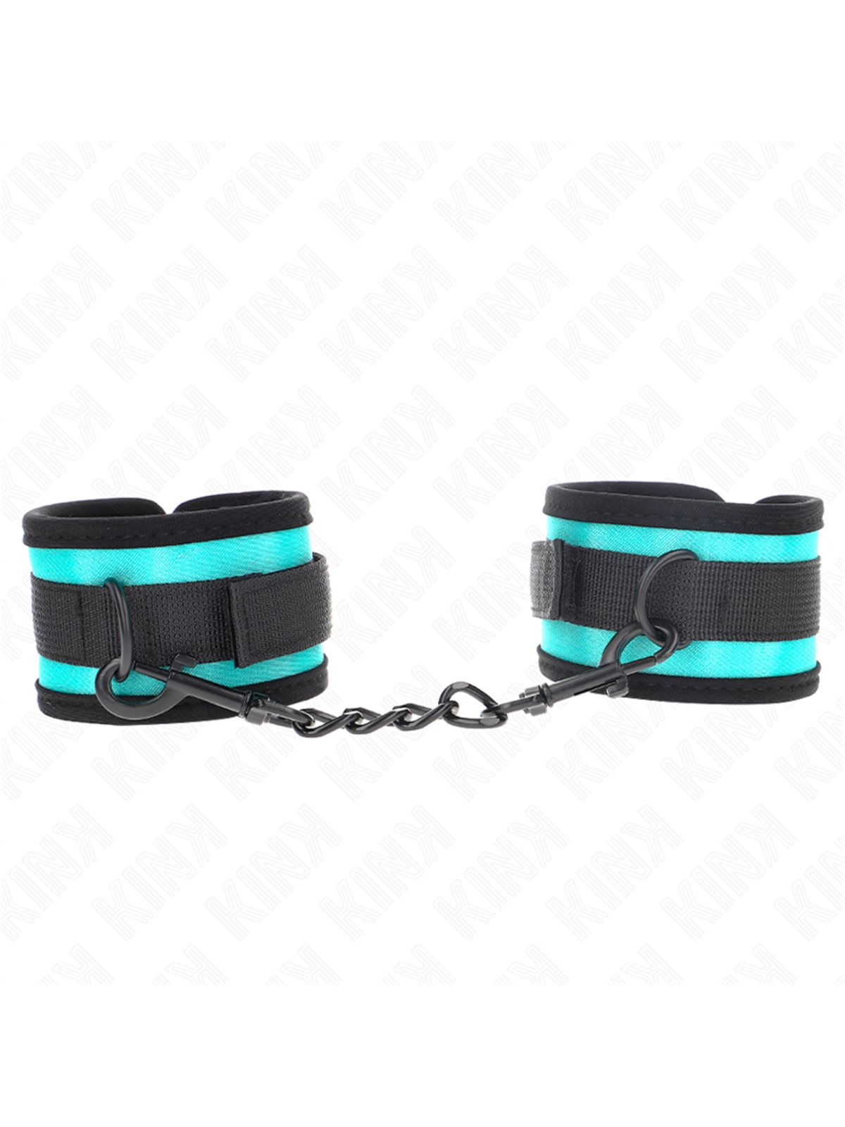 Kink - Hook And Loop Nylon Bind Wrist Restraints Black-Blue Adjustable 18-32 Cm X 5 Cm