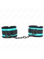 Kink - Hook And Loop Nylon Bind Wrist Restraints Black-Blue Adjustable 18-32 Cm X 5 Cm