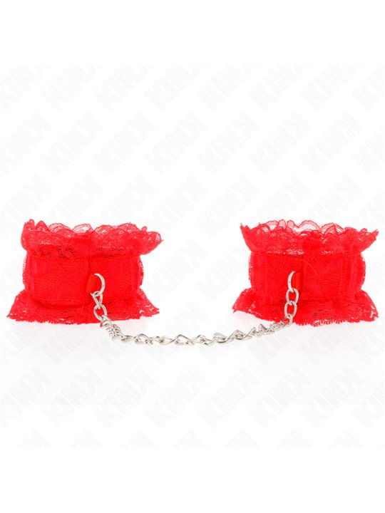 Kink - Polsini Elastici in Pizzo Rosso