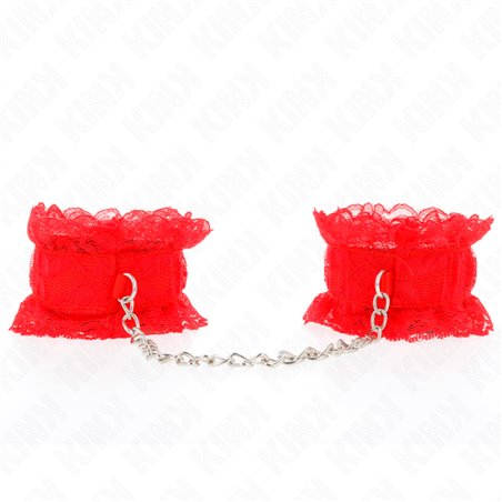Kink - Polsini Elastici in Pizzo Rosso