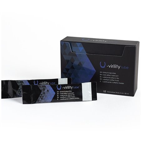 500 Cosmetics U-Virility - Lubrificante Effetto Freddo Monodose 10x5 ML