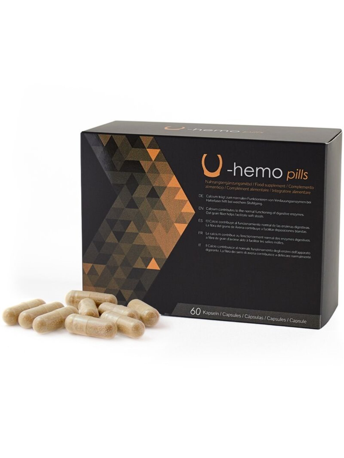500 Cosmetics - U-Hemo Capsules To Prevent Hemorrhoids - 60 Capsules