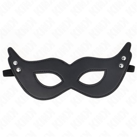 Kink - Maschera in Pelle Vegana con Rivetti 26x8 Cm