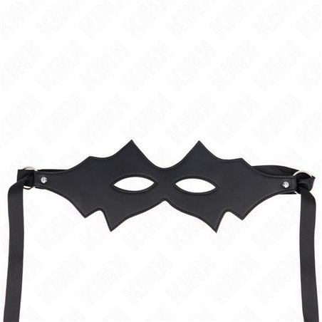 Kink - Maschera in Pelle Vegana Stile Gatto 34x12 Cm Mod 1