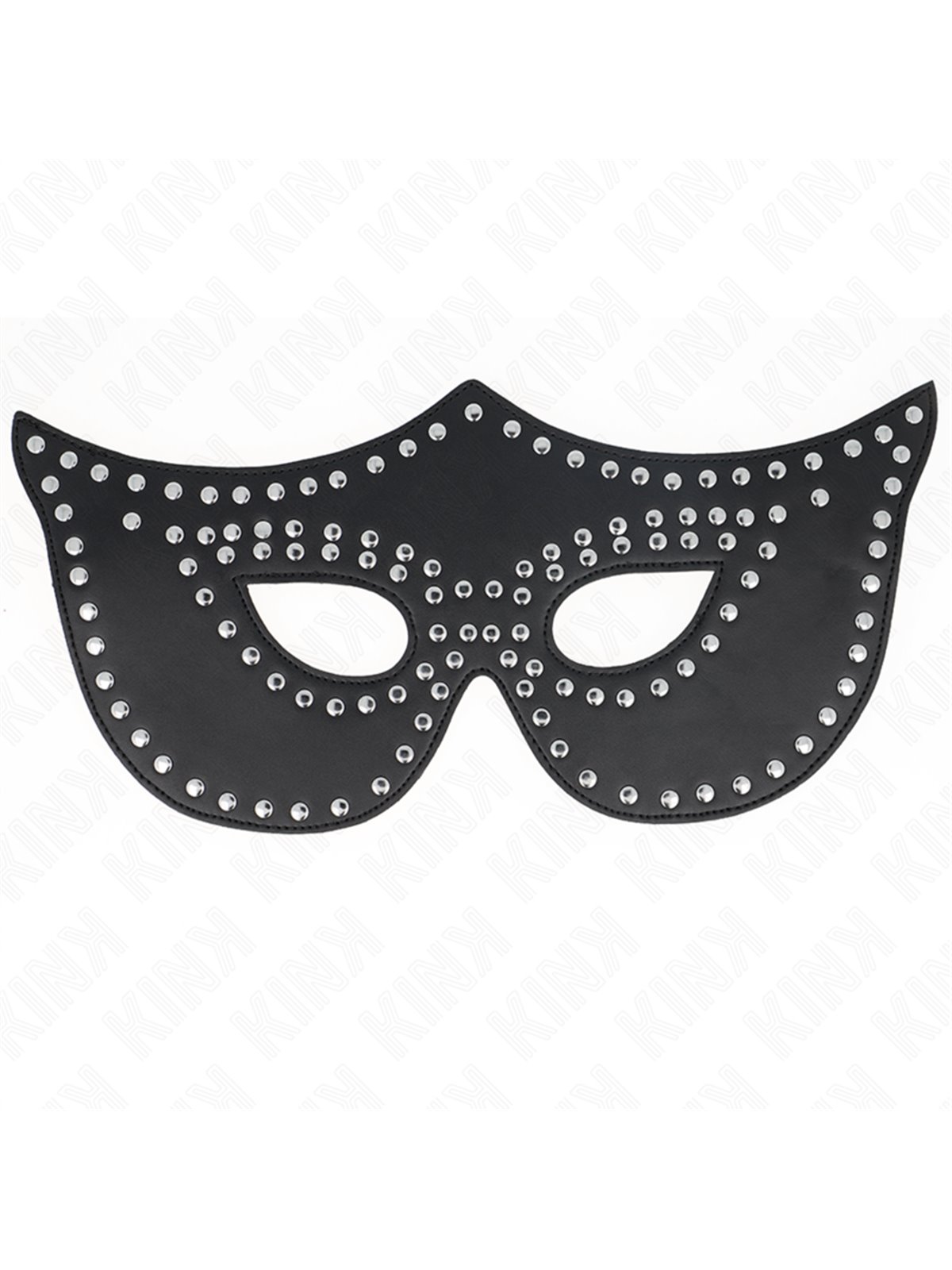 Kink - Maschera in Pelle Vegana con Rivetti 30x12 Cm Mod 2