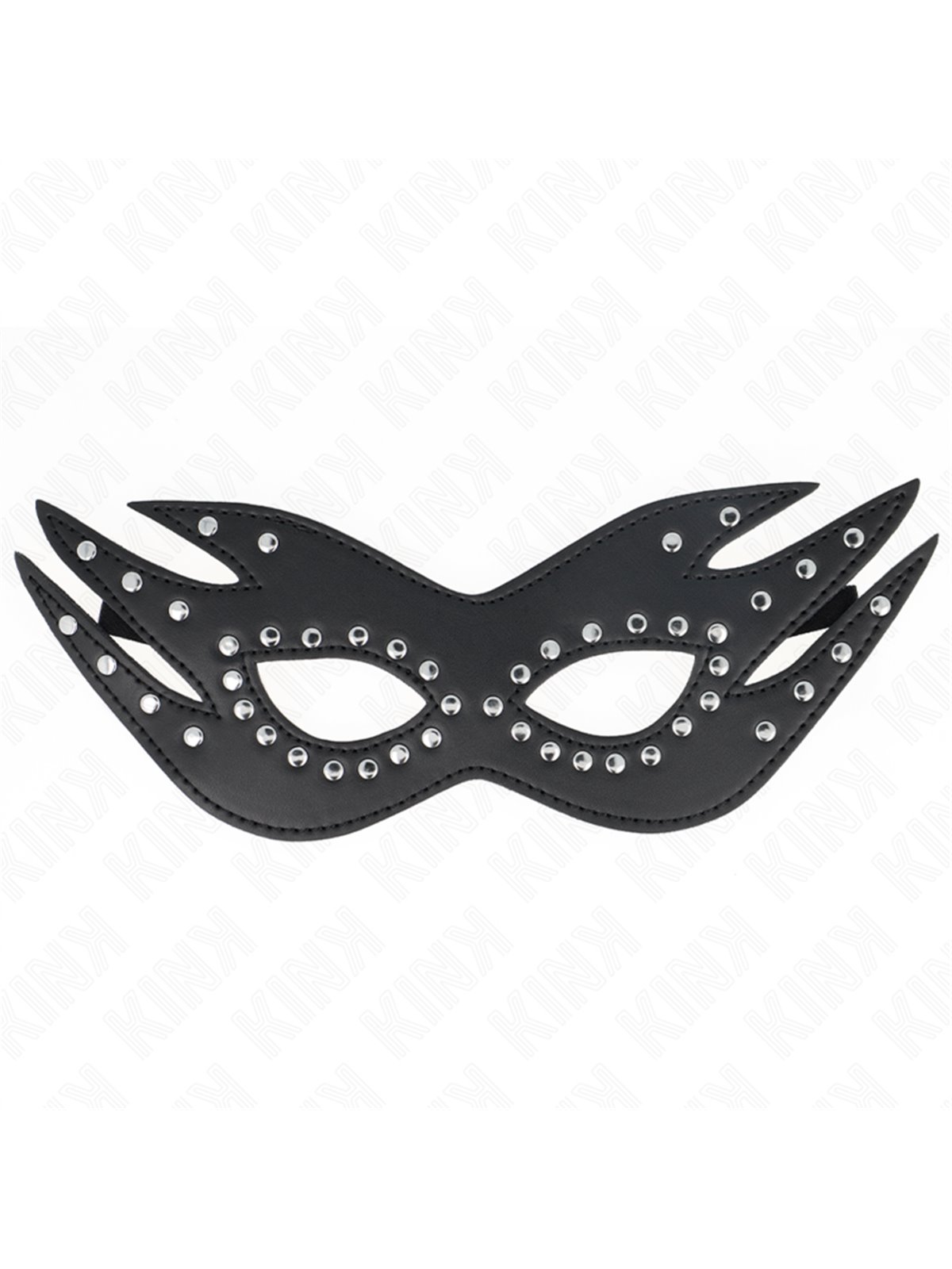 Kink - Maschera in Pelle Vegana con Rivetti 26x9,5 Cm Mod 3