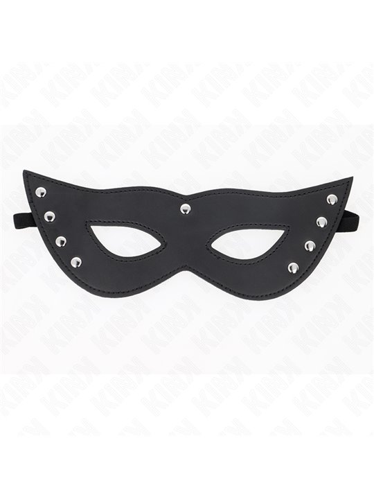 Kink - Maschera in Pelle Vegana 4 Rivetti 28x8 Cm