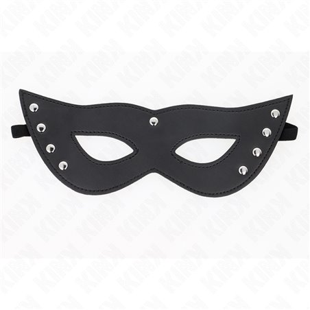 Kink - Maschera in Pelle Vegana 4 Rivetti 28x8 Cm