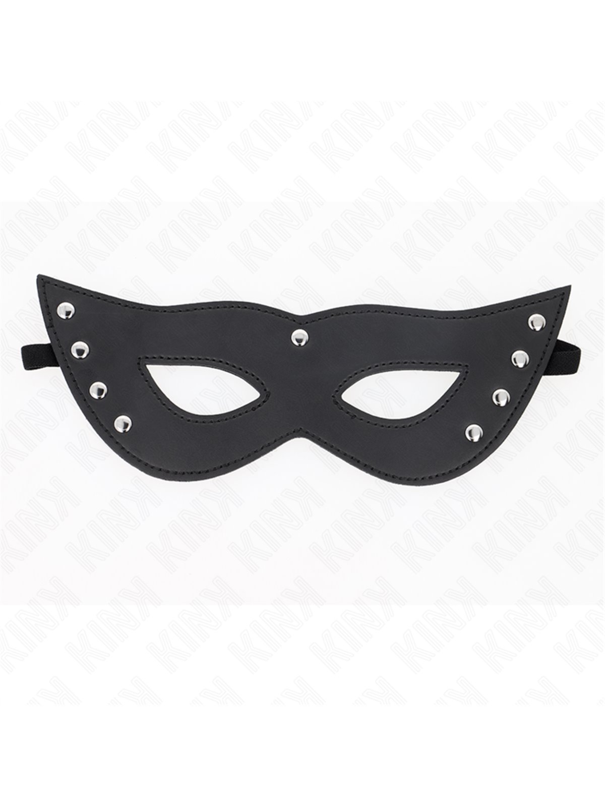 Kink - Maschera in Pelle Vegana 4 Rivetti 28x8 Cm
