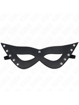 Kink - Maschera in Pelle Vegana 5 Rivetti 28x8 Cm